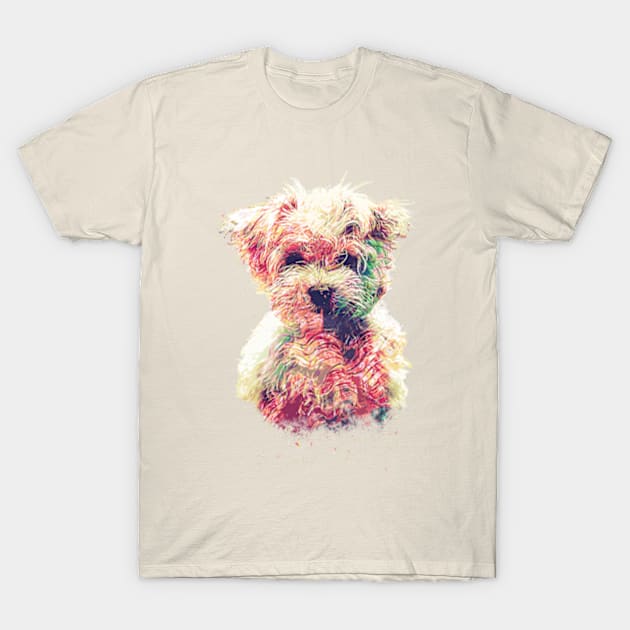 Pop Art Puppy Dog T-Shirt by FOURCORNER